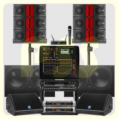 Line array audio best sale center